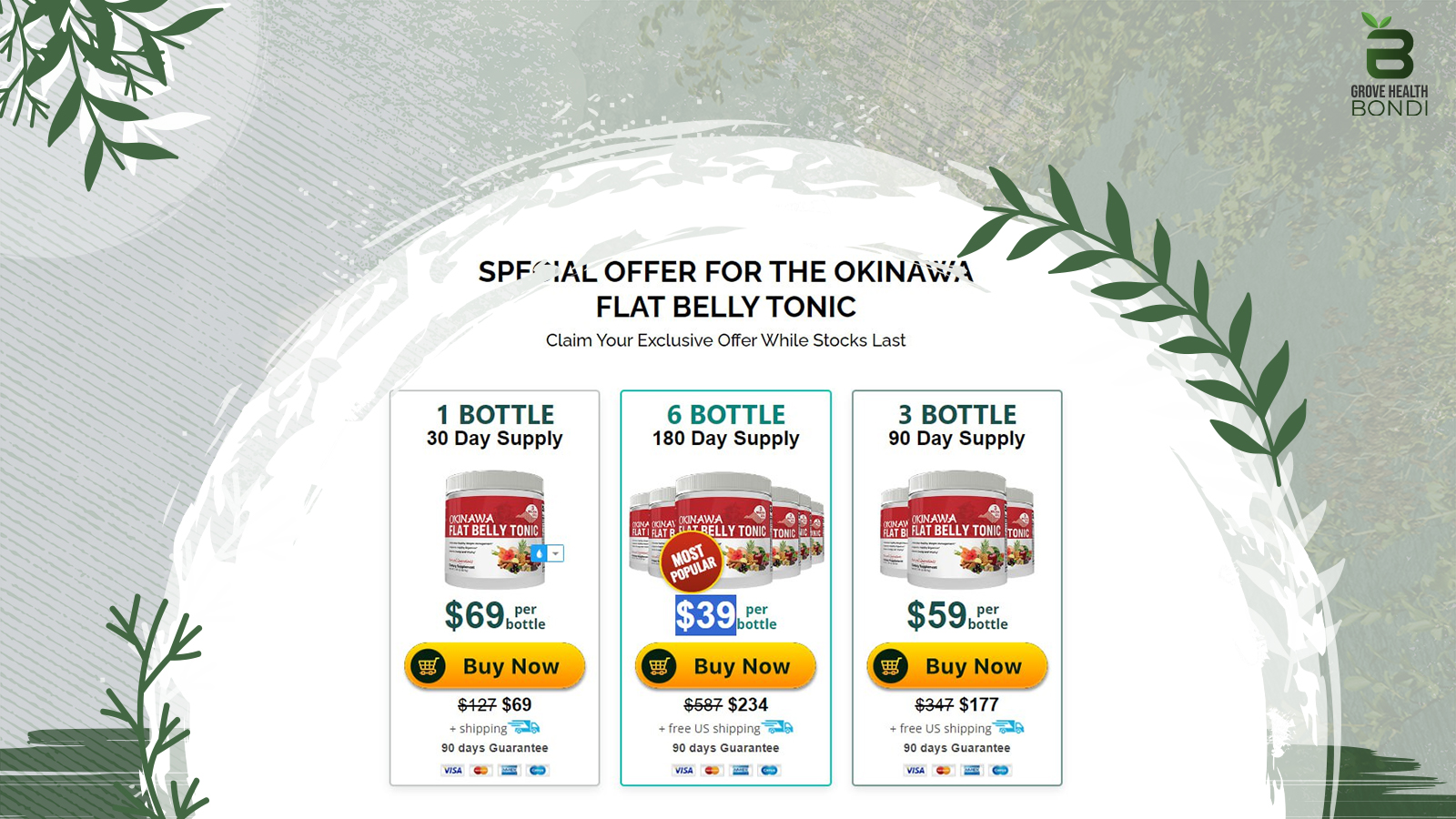 Okinawa Flat Belly Tonic Price